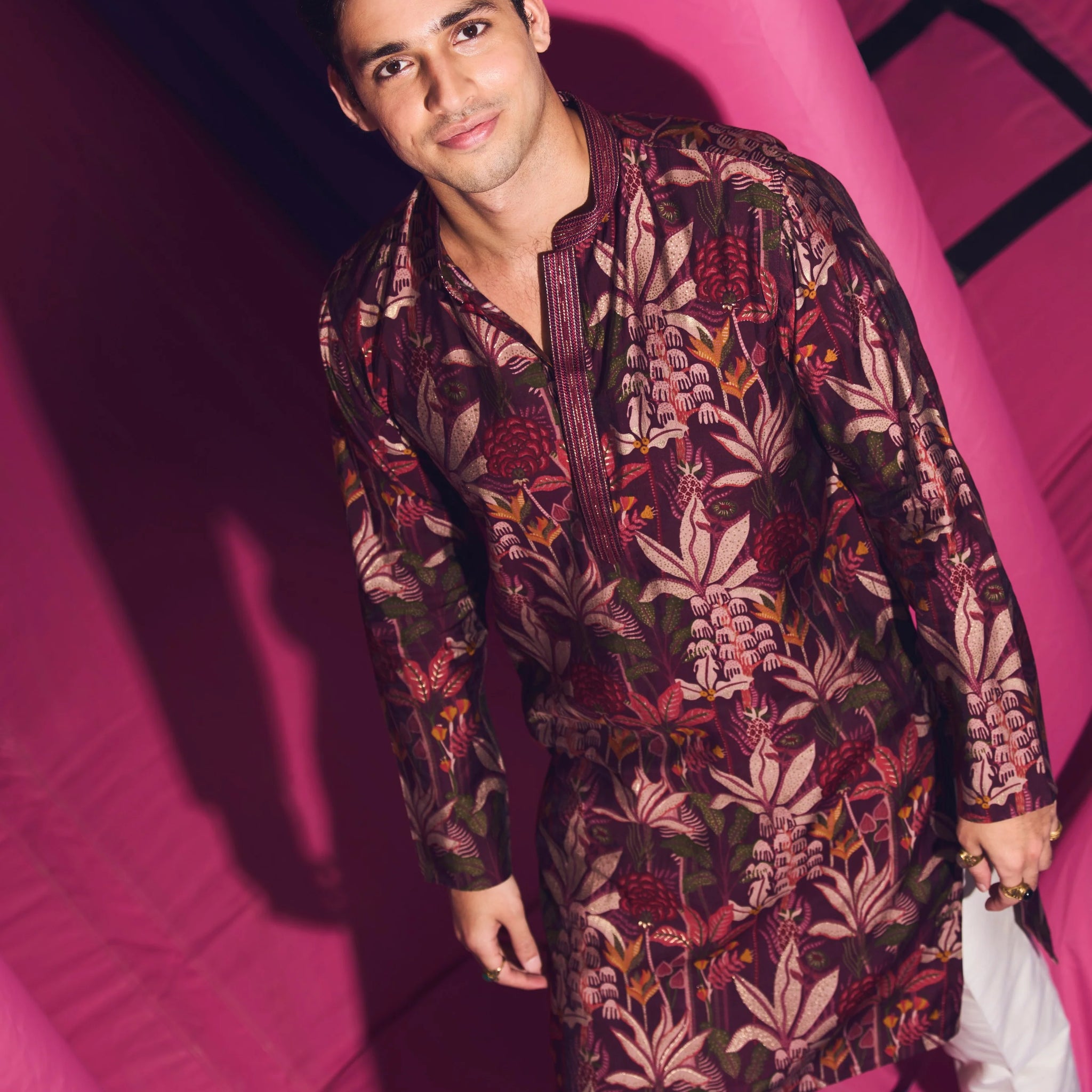 Men Multi Printed Kurta For Party